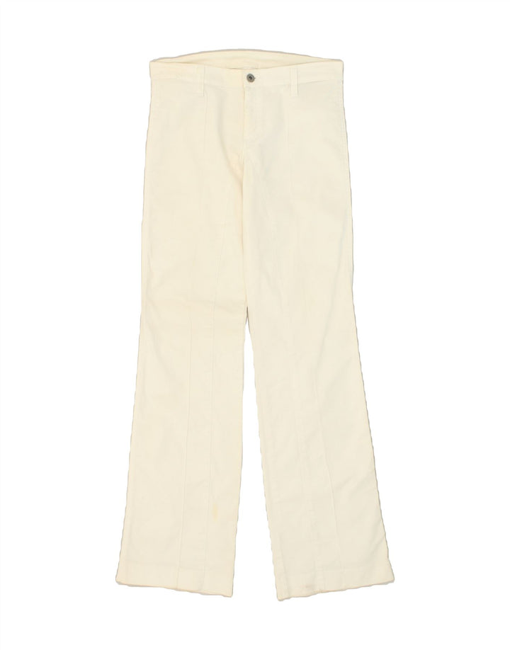DIESEL Womens Straight Casual Trousers W30 L34 White Cotton | Vintage Diesel | Thrift | Second-Hand Diesel | Used Clothing | Messina Hembry 
