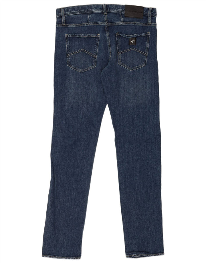 Женские узкие джинсы Armani Exchange W32 L34 Синие, хлопок