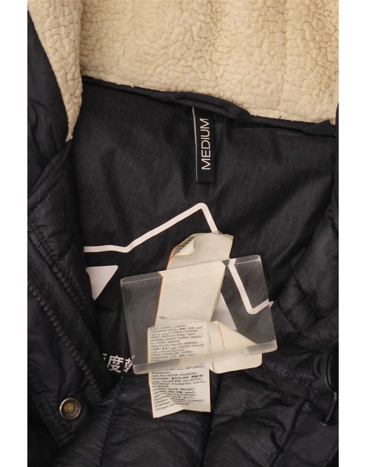 Женская утепленная куртка с капюшоном Superdry UK 14, средний темно-синий, нейлон