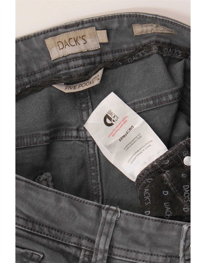 Мужские узкие джинсы Dack's IT 52 XL W34 L31 Серый хлопок