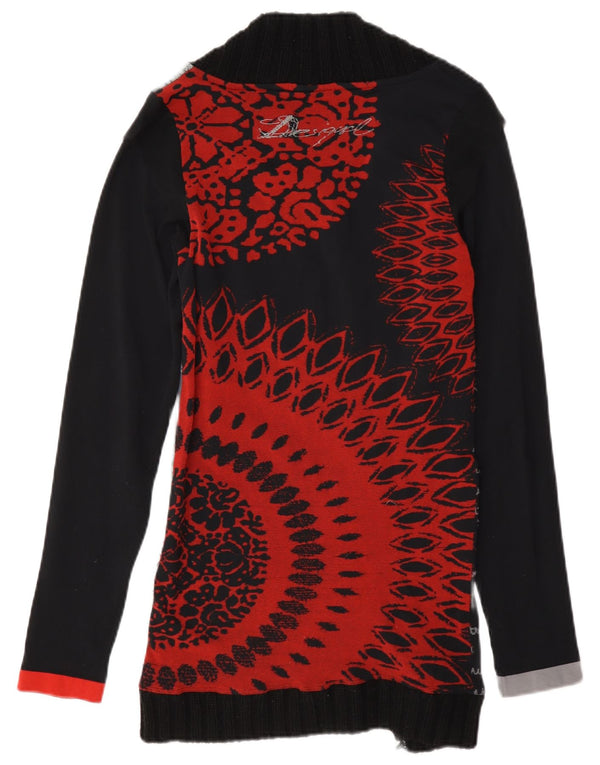 Женская туника с абстрактным узором Desigual UK 12, средний черный