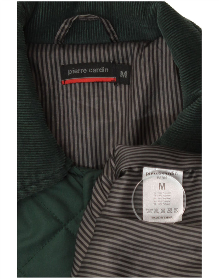 Мужская стеганая куртка Pierre Cardin UK 38 средний зеленый полиэстер