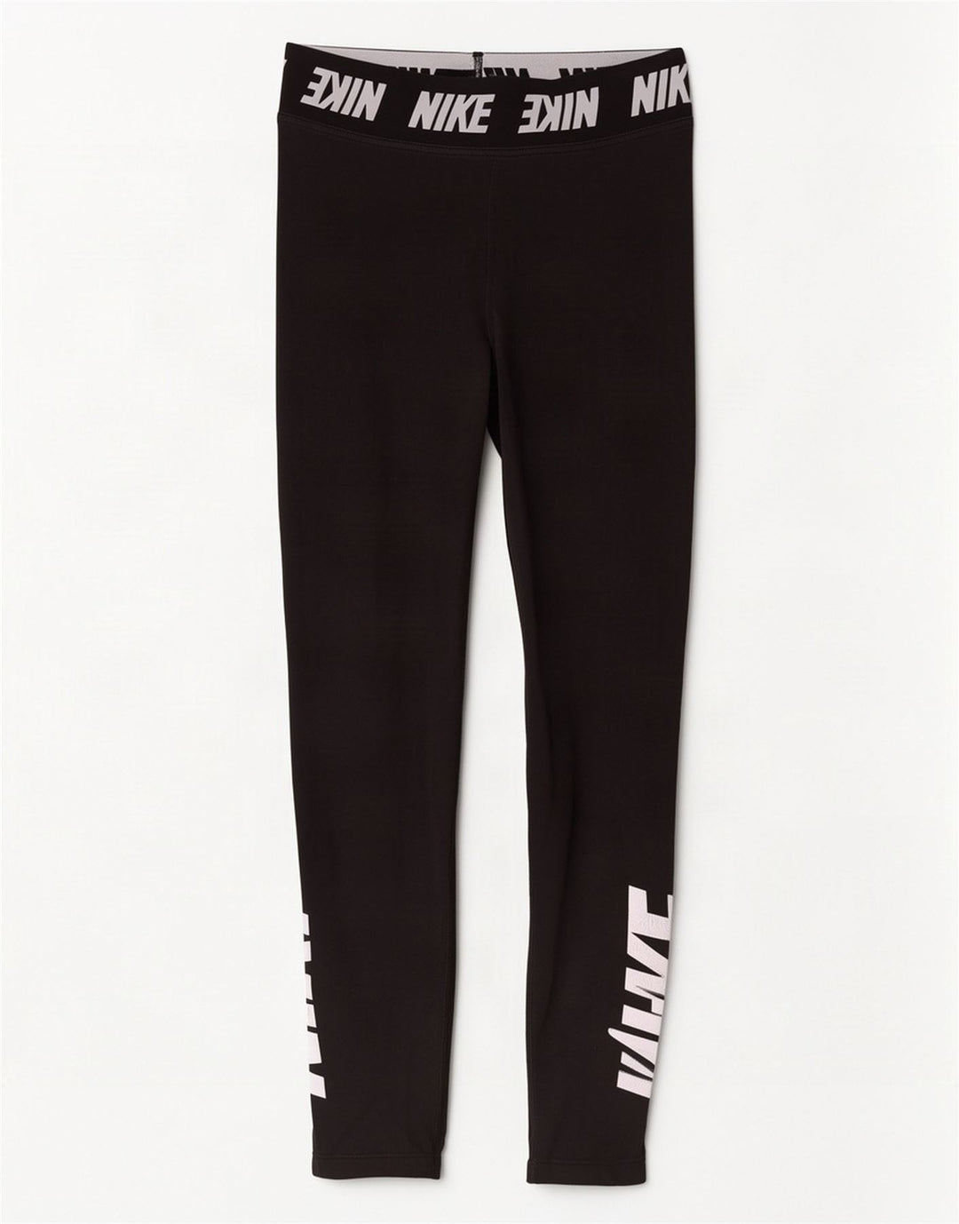 Женские леггинсы с рисунком Nike UK 8, маленькие черные хлопковые