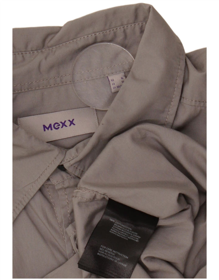 Мужская рубашка с коротким рукавом MEXX XL, серая, хлопок