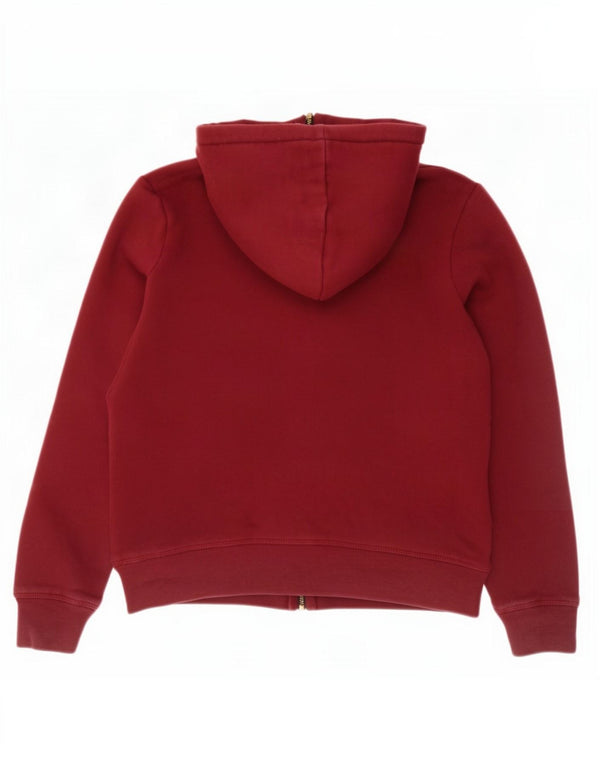 Женский свитер с капюшоном на молнии с графическим рисунком Superdry UK 8, маленький темно-бордовый хлопок