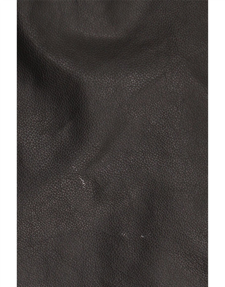 Мужская кожаная куртка St. Bernard UK 40, большая черная кожаная