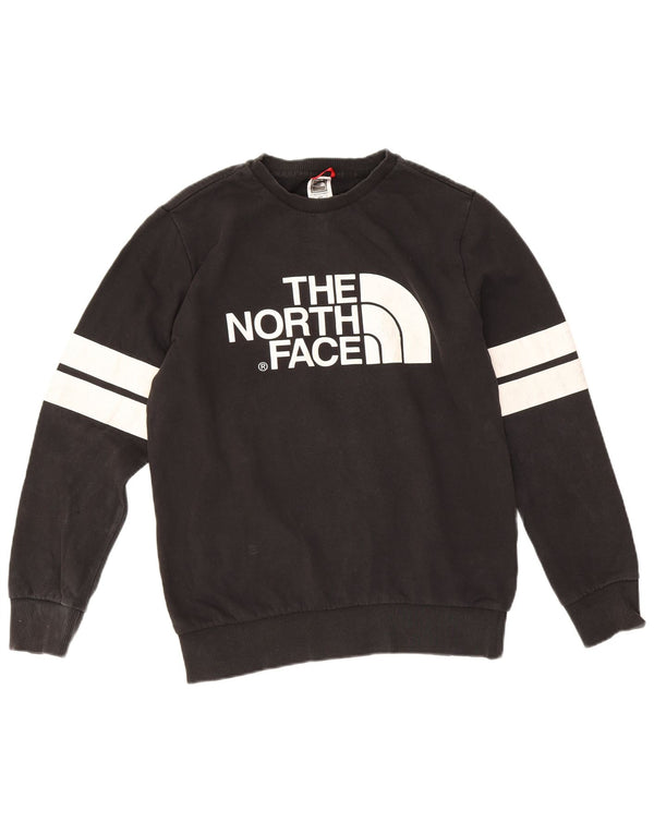 Женский свитер-свитшот The North Face UK 14, средний черный цвет с цветными блоками
