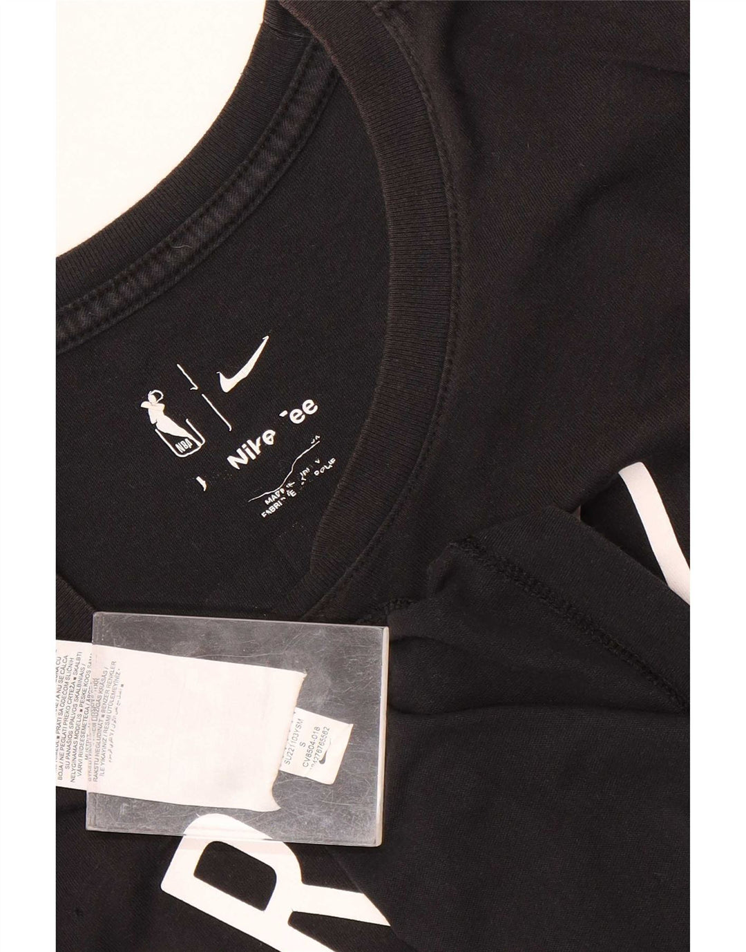 Мужская футболка Nike Brooklyn с графическим рисунком, маленький черный хлопковый топ