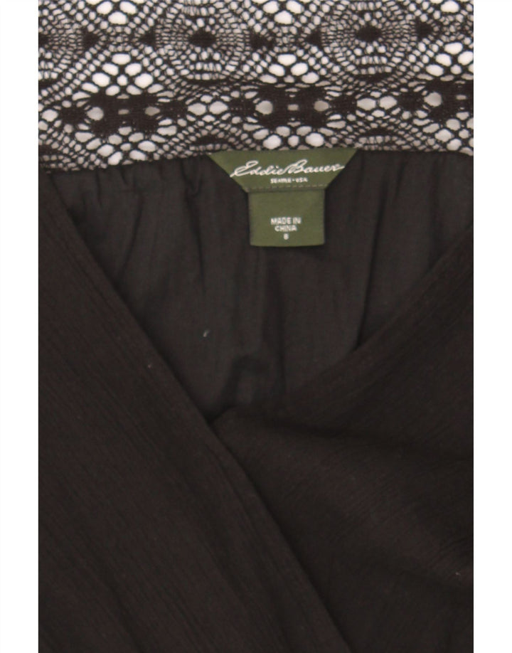 EDDIE BAUER Womens Sleeveless A-Line Dress US 8 Medium Black Cotton Vintage Eddie Bauer and Second-Hand Eddie Bauer from Messina Hembry 
