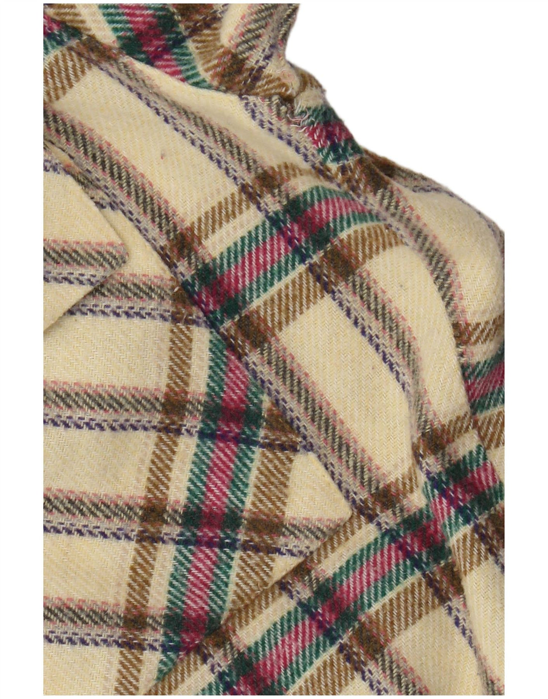 POP 84 Мужская фланелевая рубашка в клетку среднего желтого цвета, шерсть в клетку