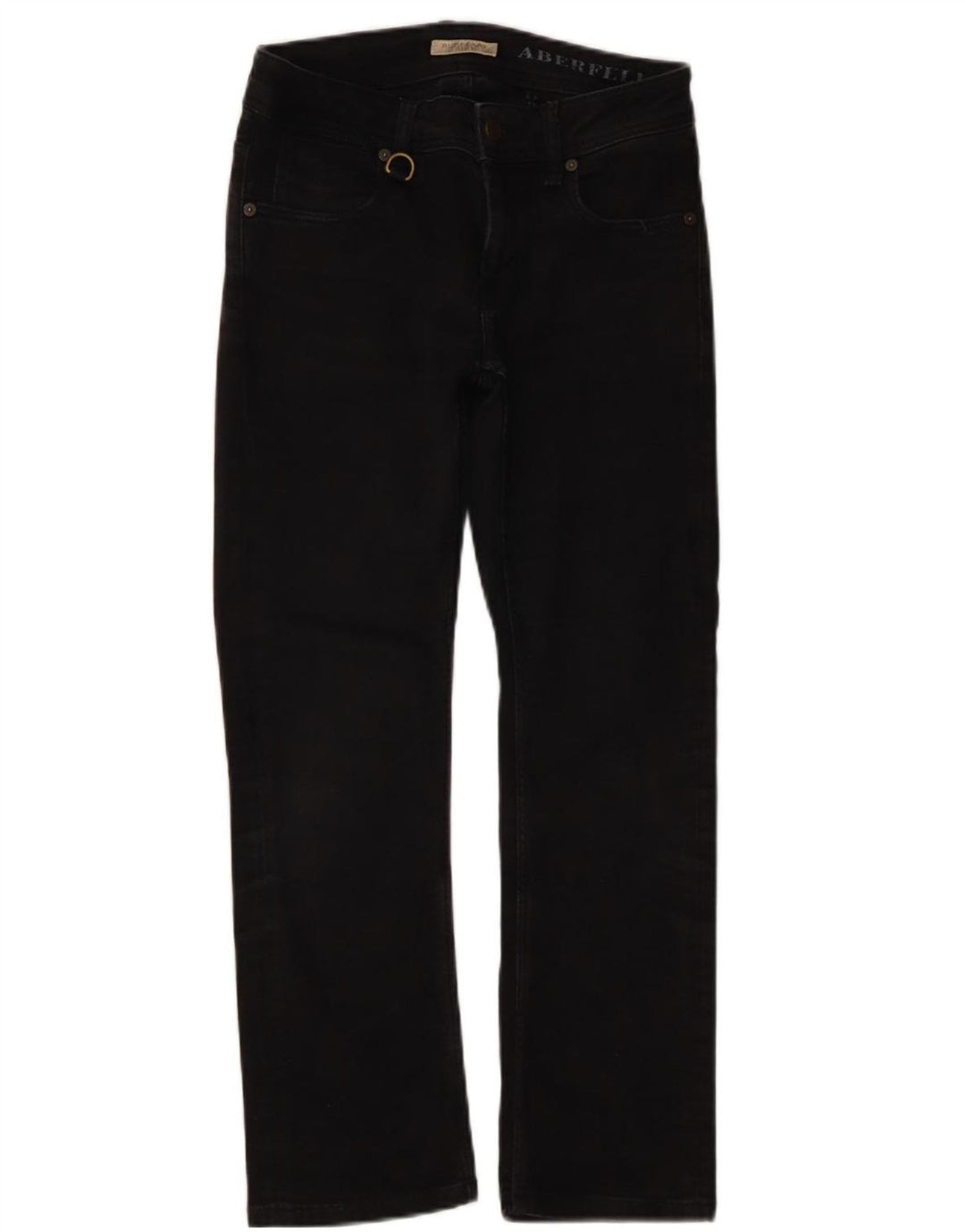 Женские прямые джинсы Burberry W26 L25, черный хлопок