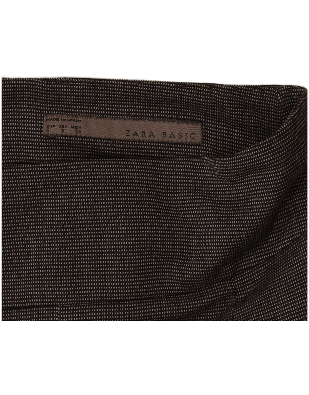 Женская юбка-карандаш Zara, маленькая W26, серая в пятнистый полиэстер