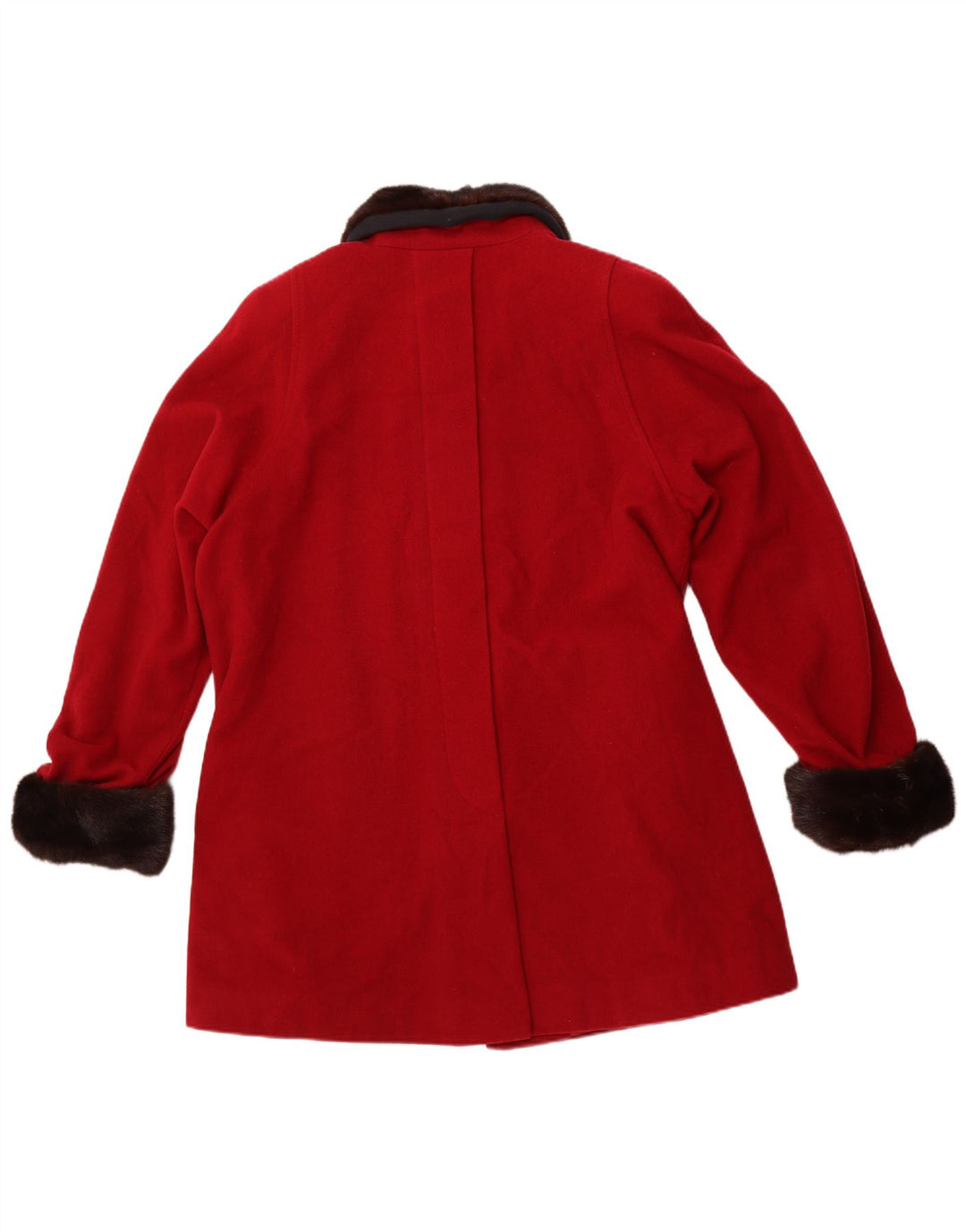 SILVIA Женское пальто IT 44 Medium Red Colourblock Wool