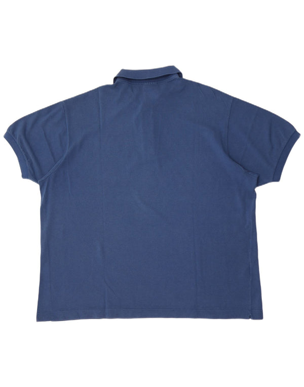Lacoste Mens Polo Shirt Size 9 4XL Blue Cotton