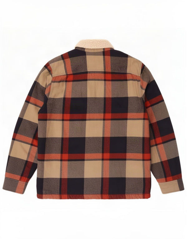 Мужская фланелевая рубашка Hollister Lumberjack, большая хлопковая разноцветная клетка