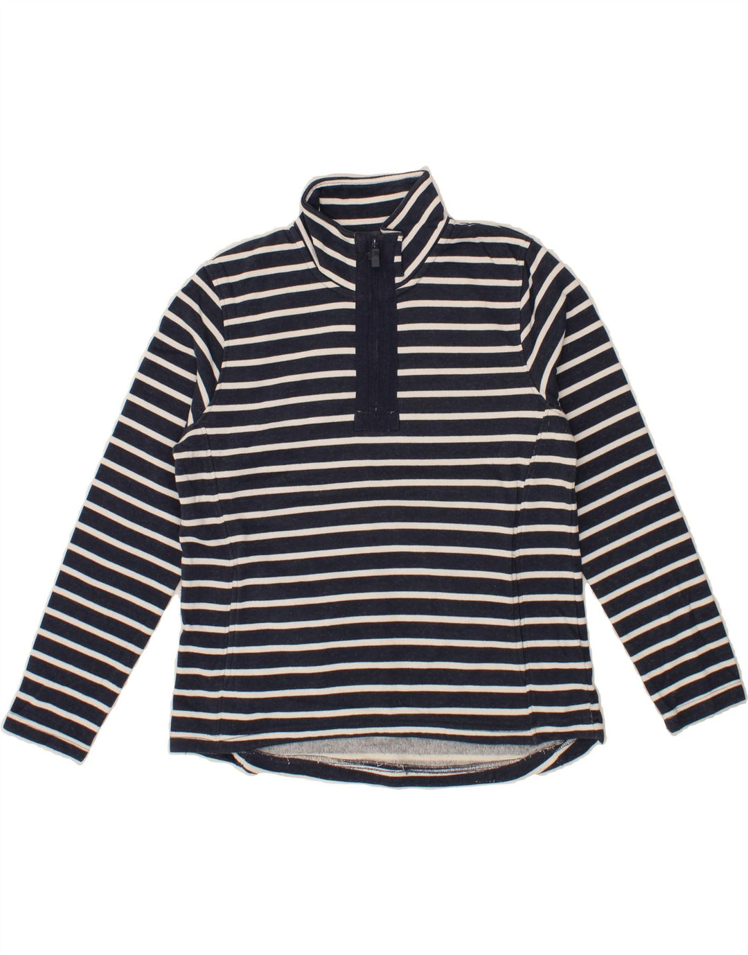 MOUNTAIN WAREHOUSE Womens Sweatshirt Jumper UK 14 Large  Navy Blue Striped Vintage Mountain Warehouse and Second-Hand Mountain Warehouse from Messina Hembry 