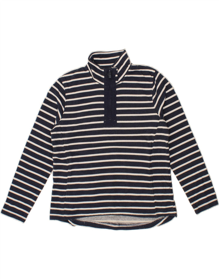 MOUNTAIN WAREHOUSE Womens Sweatshirt Jumper UK 14 Large  Navy Blue Striped Vintage Mountain Warehouse and Second-Hand Mountain Warehouse from Messina Hembry 