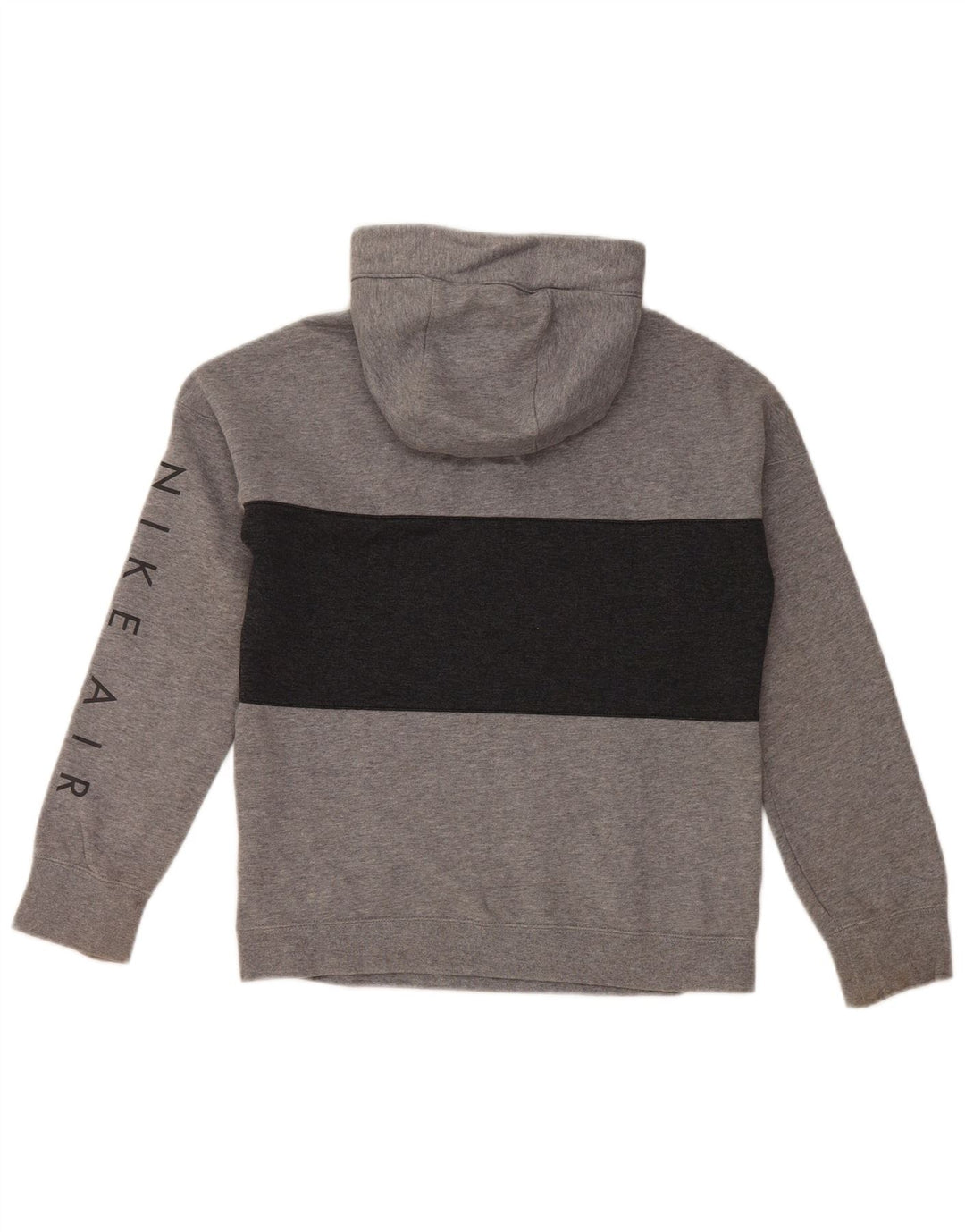 Джемпер с капюшоном NIKE для мальчиков, 12–13 лет, большой серый цвет с цветными блоками