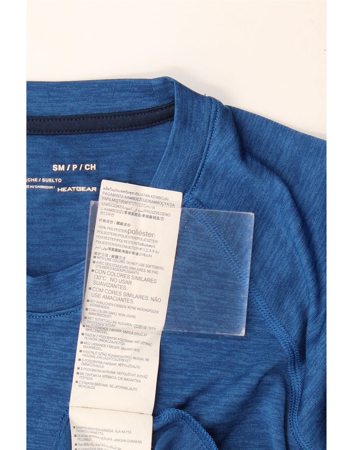 Мужская футболка Under Armour Heat Gear, верх, маленький синий полиэстер с крапинками