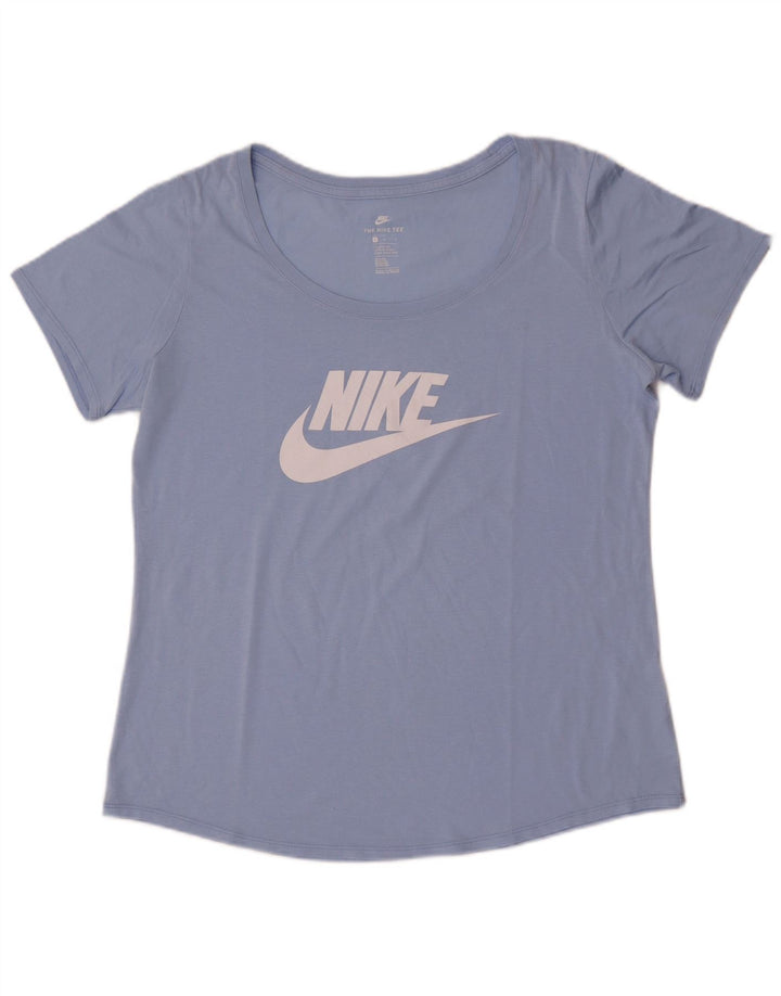 Женская футболка спортивного кроя с графикой Nike Top UK 16, большой синий полиэстер