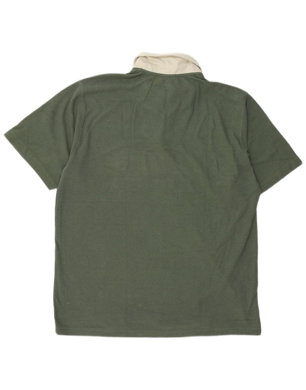 Мужская рубашка-поло для регби ADIDAS UK 48/50 XL, зеленый хлопок