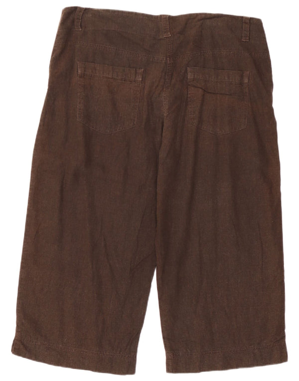 Женские широкие капри Marks & Spencer, Великобритания 16, большие W34 L19, коричневые