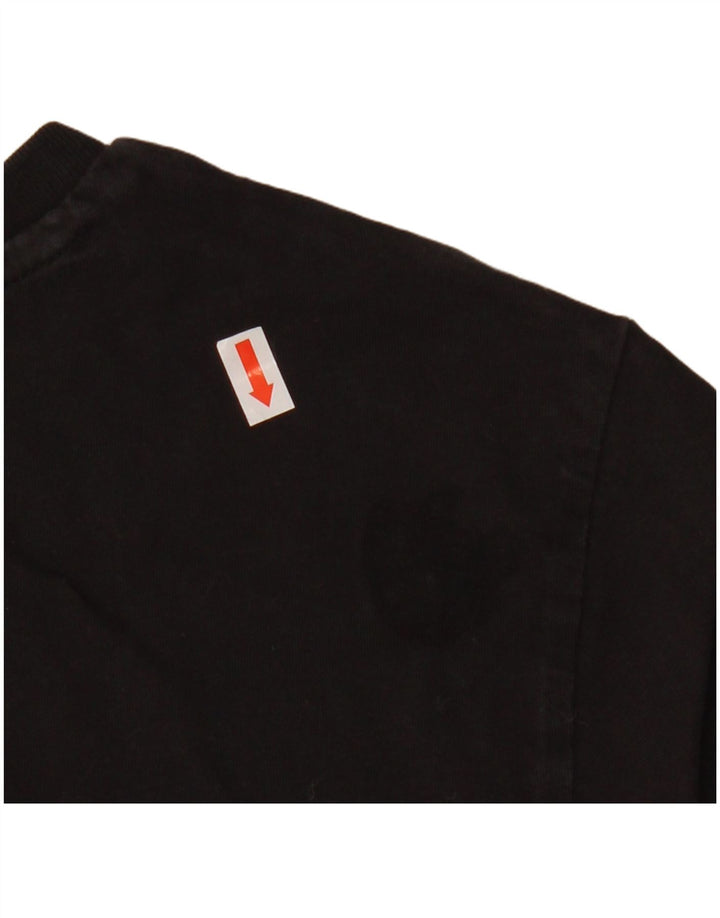 Мужская футболка PUMA из хлопка среднего размера, черная