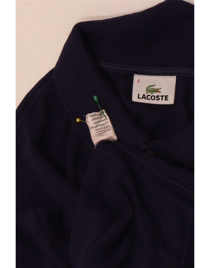Мужская рубашка-поло Lacoste, размер 4, средний темно-синий, хлопок