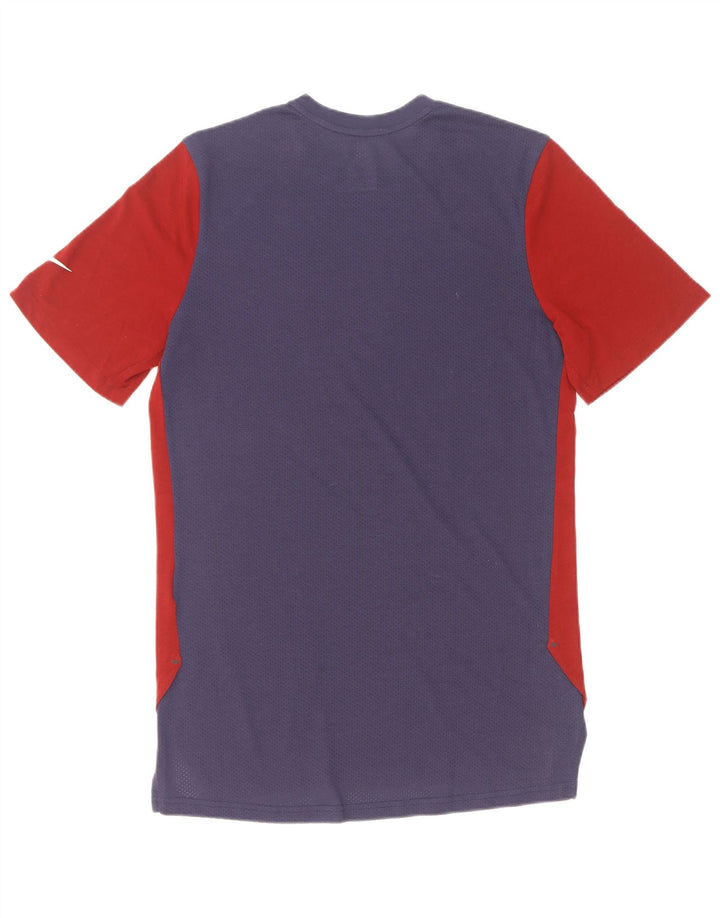 Мужская футболка Nike Dri Fit, средний красный цвет с блоками