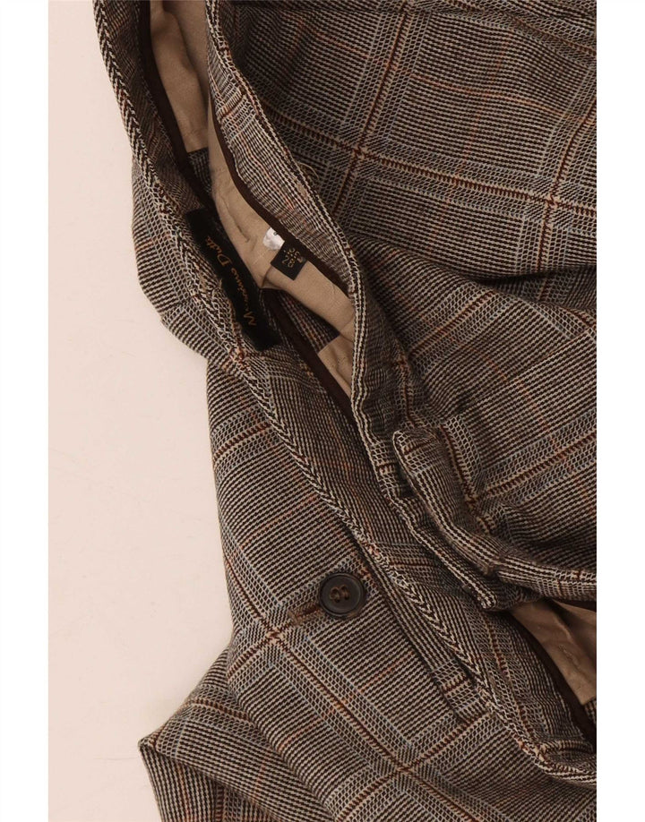Брюки-чиносы Massimo Dutti женские EU 38 Small W28 L30 Серые с узором "гусиные лапки"