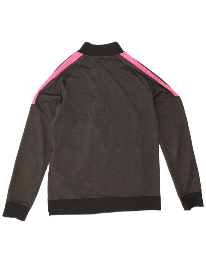 Мужская спортивная куртка Nike Dri Fit, средний серый полиэстер с цветными блоками