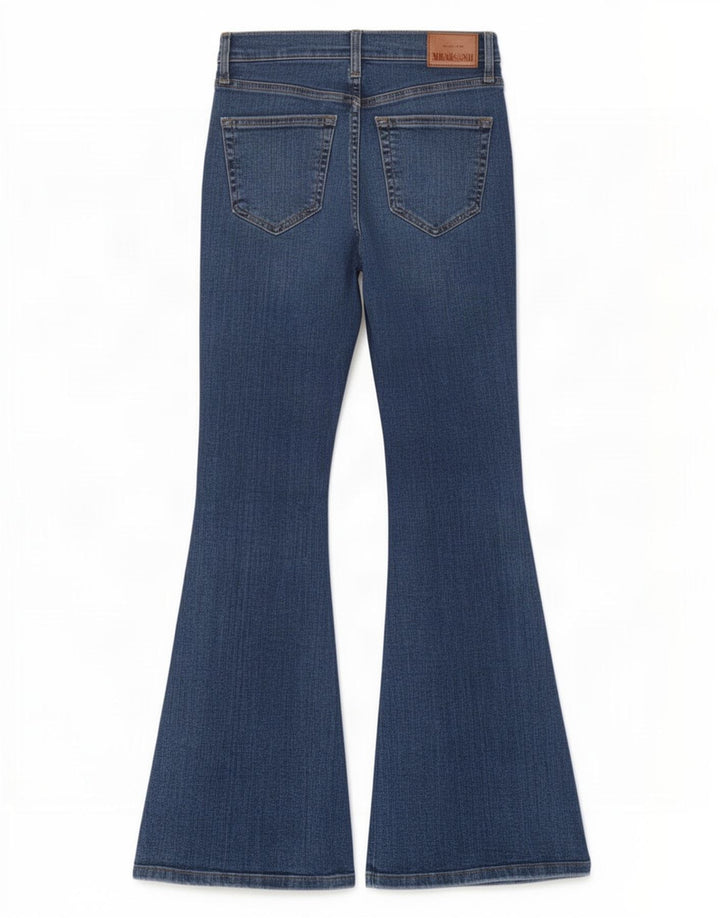 Женские расклешенные джинсы Topshop Jamie W24 L28, синий хлопок