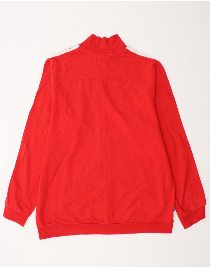 Мужской спортивный костюм Adidas, большая красная хлопковая куртка