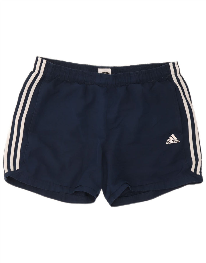 Мужские спортивные шорты Adidas Climalite, большие темно-синие, полиэстер