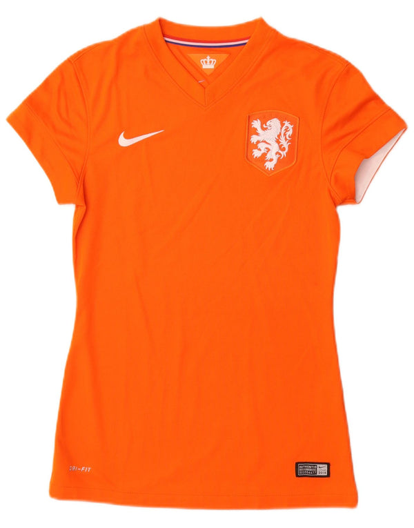 Женская футболка с рисунком Nike Top UK 6 XS Оранжевая