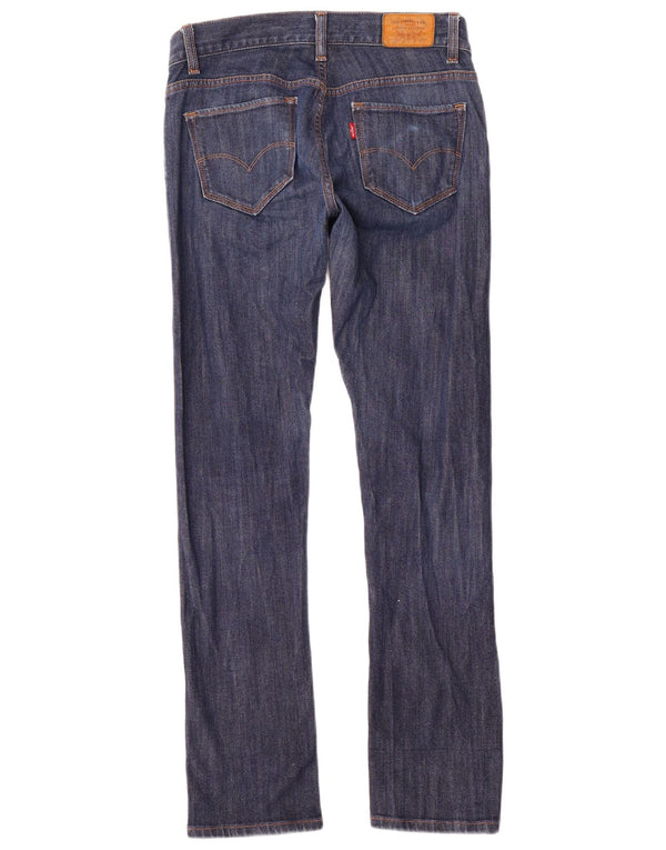 Женские прямые джинсы Levi's с наклоном, размер США 4, маленький W27 L30, синий хлопок