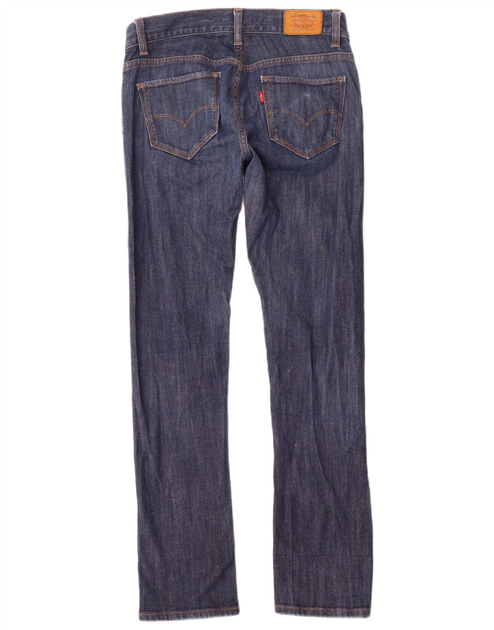 Женские прямые джинсы Levi's с наклоном, размер США 4, маленький W27 L30, синий хлопок