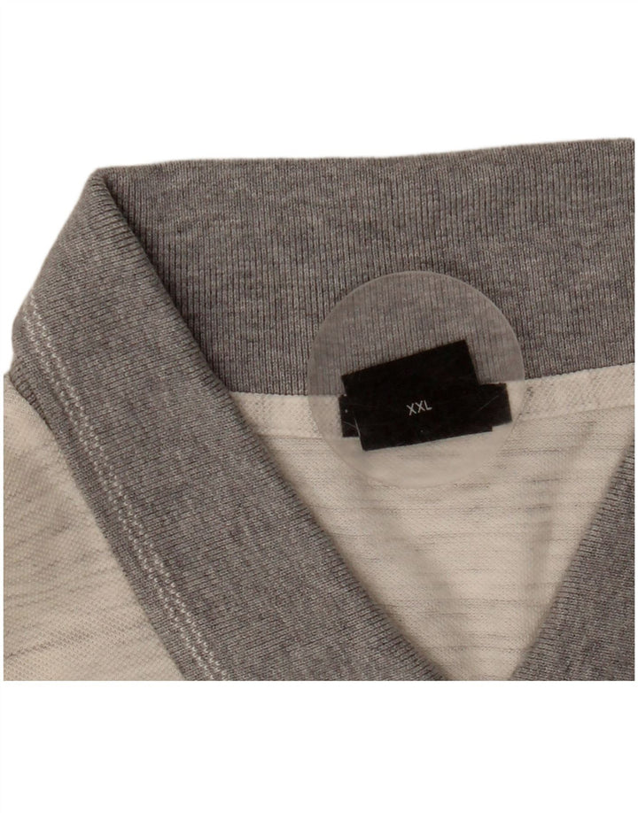 Мужская рубашка-поло стандартного кроя Hugo Boss 2XL серая в крапинку