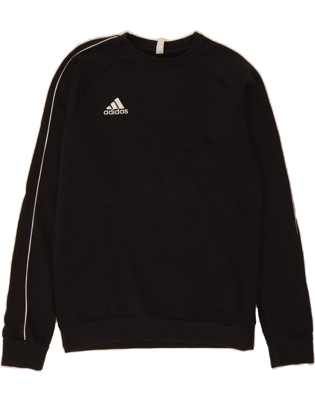 ADIDAS Mens Sweatshirt Jumper Small Black Cotton Vintage Adidas and Second-Hand Adidas from Messina Hembry 