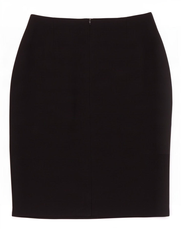 Женская юбка-карандаш Marks & Spencer UK 14 Medium W28 Черная вискоза