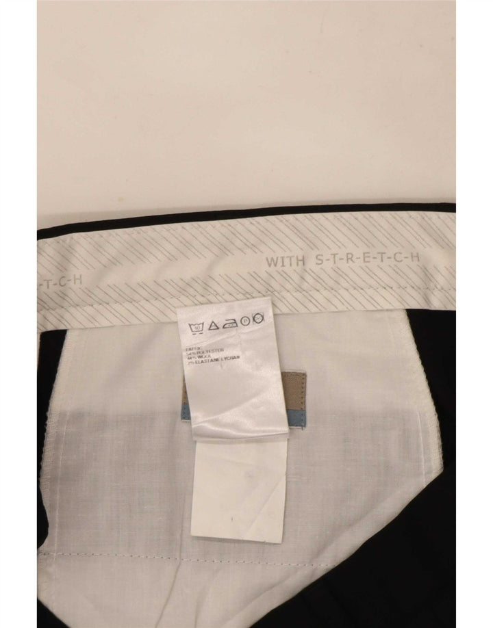 Мужские костюмные брюки Marks & Spencer W36 L31 черные из полиэстера