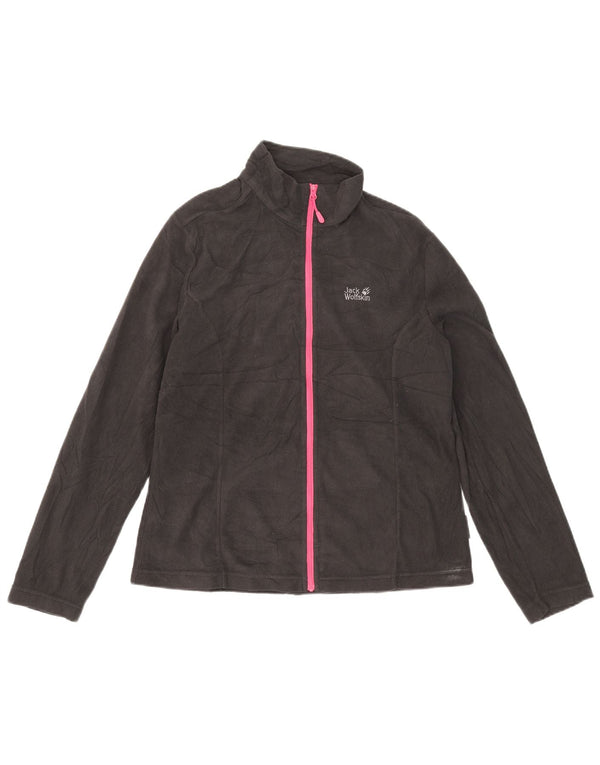 Женская флисовая куртка Jack Wolfskin UK 14/16, большой черный полиэстер