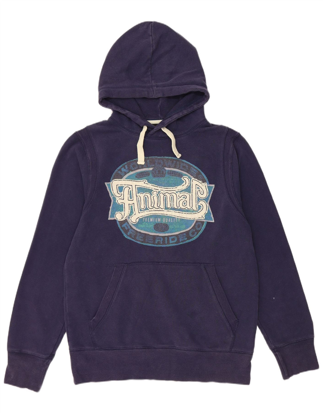 Мужской джемпер с капюшоном ANIMAL, большой размер, темно-синий, хлопок