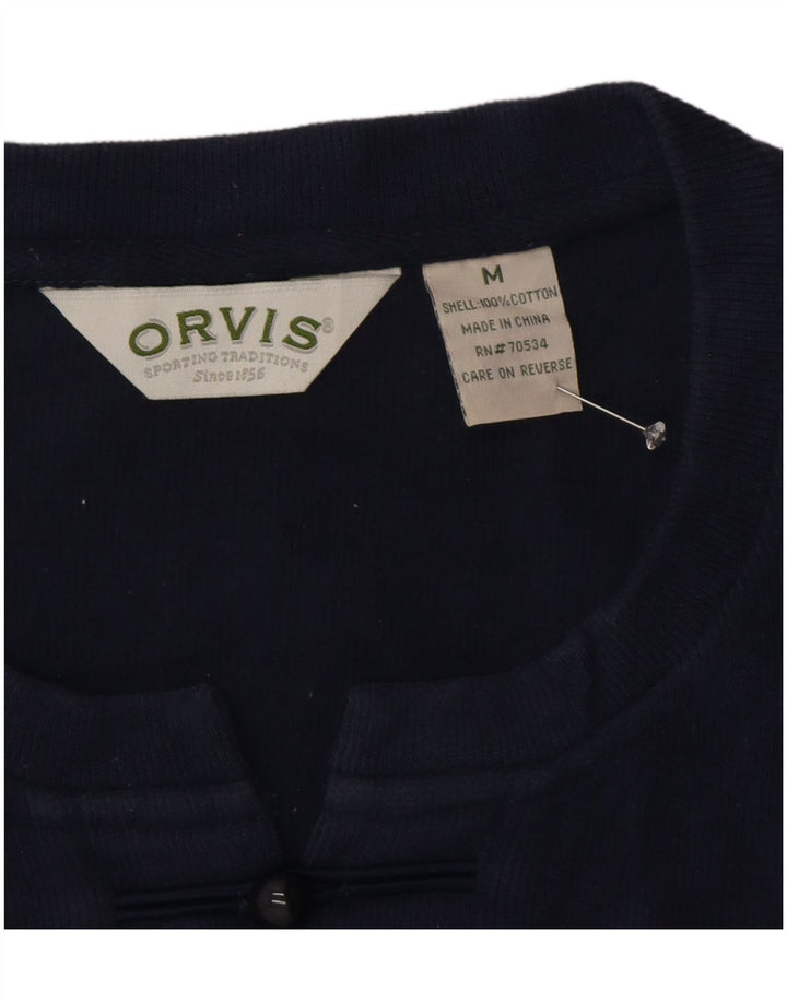 Женский топ ORVIS с длинным рукавом UK 14, средний темно-синий, хлопок