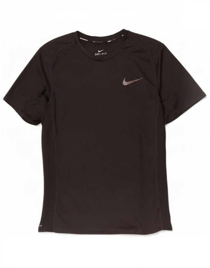 Мужская футболка Nike Dri Fit, маленький черный полиэстер