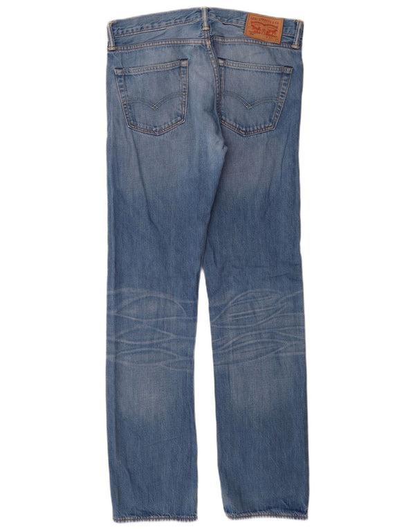 Мужские прямые джинсы Levi's 504 W32 L34 синие, хлопок