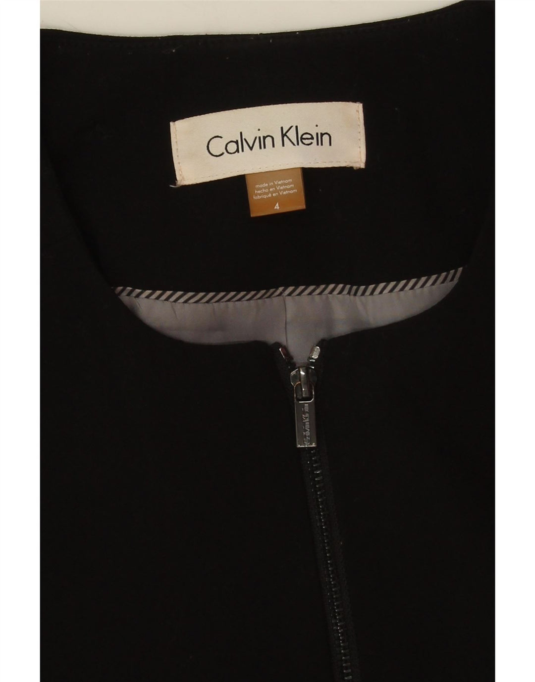Женский укороченный блейзер Calvin Klein, размер США 4, маленький, черный, полиэстер