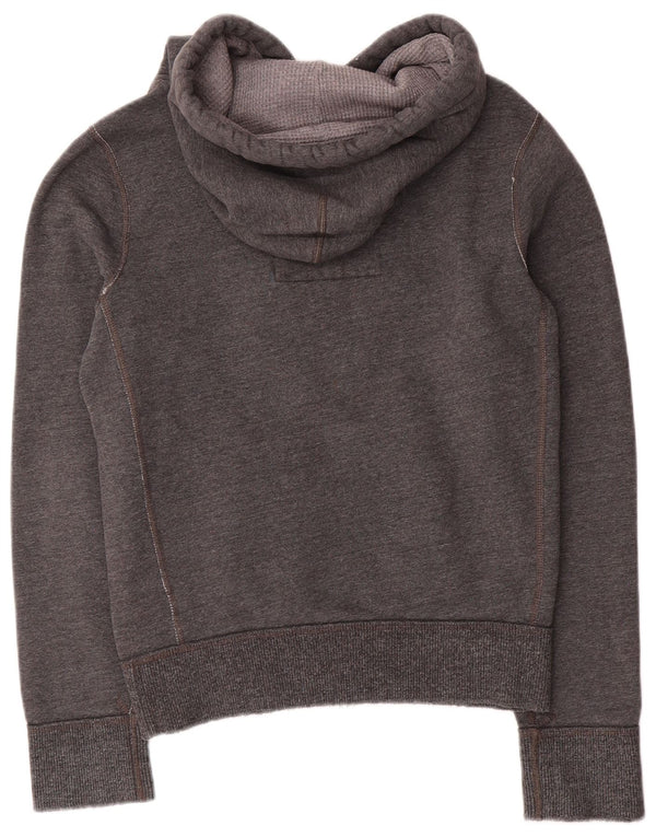 Abercrombie & Fitch Mens Graphic Hoodie Jumper Small Grey Cotton