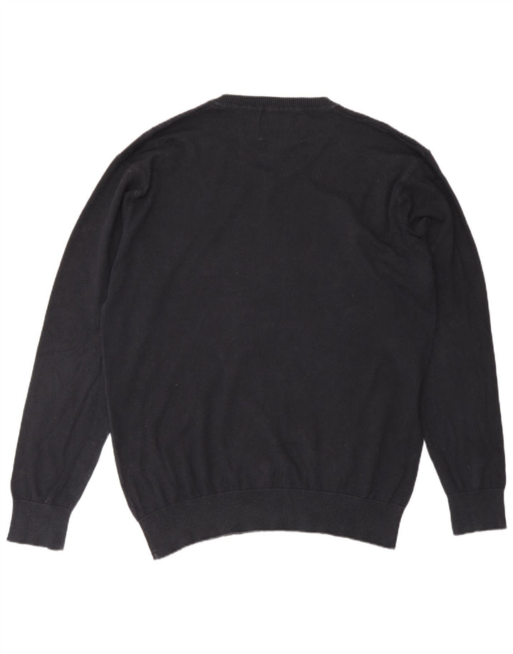 Мужской джемпер с v-образным вырезом Jack & Jones XL темно-синий