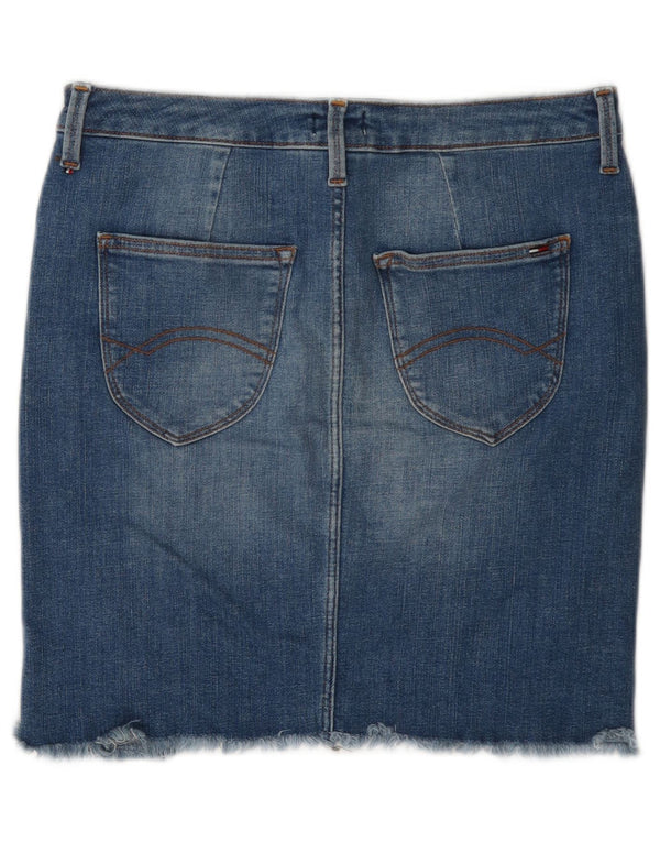 Женская джинсовая мини-юбка Tommy Hilfiger Medium W28, синяя, хлопок